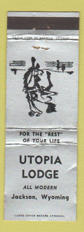 Matchbook Cover - Utopia Lodge Jackson WY WEAR SILVER