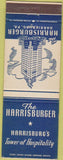 Matchbook Cover - Harrisburger Hotel Harrisburg PA