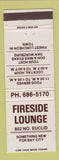 Matchbook Cover - Fireside Lounge Bay City MI