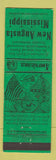 Matchbook Cover - New Augusta MS Civil War Perkins Americana