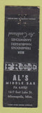 Matchbook Cover - Al's Middle Bar Minneapolis MN WEAR