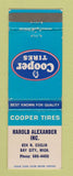 Matchbook Cover - Cooper Tires Harold Alexander Bay City MI