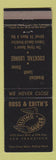 Matchbook Cover - Ross & Edith's Flying Saucer San Francisco CA