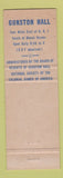 Matchbook Cover - Gunston Hall George Mason Mount Vernon VA
