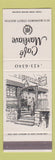 Matchbook Cover - Cafe Marliave Boston MA