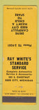 Matchbook Cover - Ray White's Standard oil gas Reed City MI