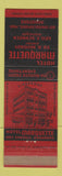 Matchbook Cover - Hotel Marquette Hot Springs National Park AR