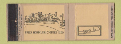 Matchbook Cover - Upper Montclair Country Club
