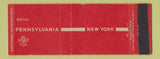 Matchbook Cover - Hotel Pennsylvania New York City