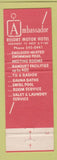 Matchbook Cover - Ambassador Resort Motor Hotel Minneapolis MN