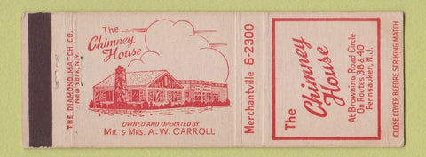 Matchbook Cover - Chimney House Pennsauken NJ