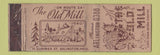 Matchbook Cover - Old Mill Arlington MA Federal WEAR