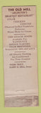 Matchbook Cover - Old Mill Arlington MA Federal WEAR