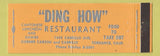 Matchbook Cover - Ding How Chinese Restaurant Torrance CA