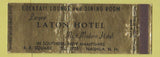 Matchbook Cover - Laton Hotel Nashua NH WEAR Full Length