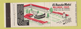 Matchbook Cover - El Rancho Motel Millbrae CA Full Length