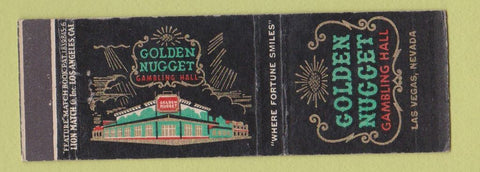 Matchbook Cover - Golden Nugget Casino Las Vegas NV feature