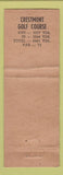 Matchbook Cover - Crestmont Golf Club West Orange NJ WEAR
