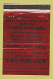 Matchbook Cover - South Padre Island TX Tourism RED 40 Strike