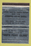 Matchbook Cover - South Padre Island TX Tourism SILVER WEAR 40 Strike