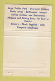 Matchbook Cover - South Padre Island TX Tourism SILVER WEAR 40 Strike