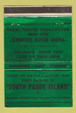 Matchbook Cover - South Padre Island TX Tourism GREEN 40 Strike