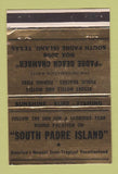 Matchbook Cover - South Padre Island TX Tourism GOLD WEAR 40 Strike