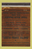 Matchbook Cover - South Padre Island TX Tourism BRONZE 40 Strike