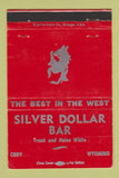 Matchbook Cover - Silver Dollar Bar Cody WY 40 Strike