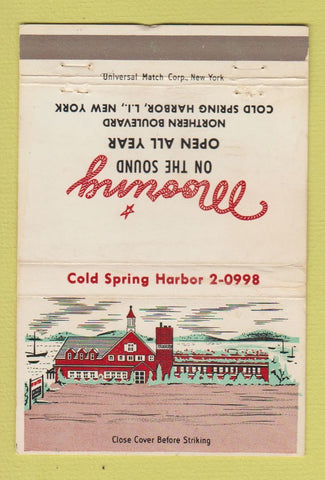 Matchbook Cover - Mooring Gold Spring Harbor LI NY 40 Strike
