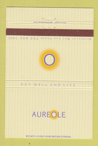 Matchbook Cover - Aureole Mandalay Bay Casino Las Vegas NV 40 Strike