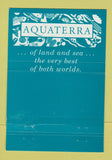 Matchbook Cover - Aquaterra Palm Beach FL 40 Strike