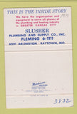 Matchbook Cover - Slusher Plumbing and Supply Raytown MO 40 Strike
