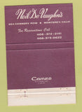 Matchbook Cover - Neil DeVaughn's Restaurant Monterey CA 40 Strike