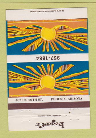 Matchbook Cover - Bogart's Phoneix AZ 40 Strike