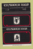 Matchbook Cover - Chaucer Inns UK England 40 Strike