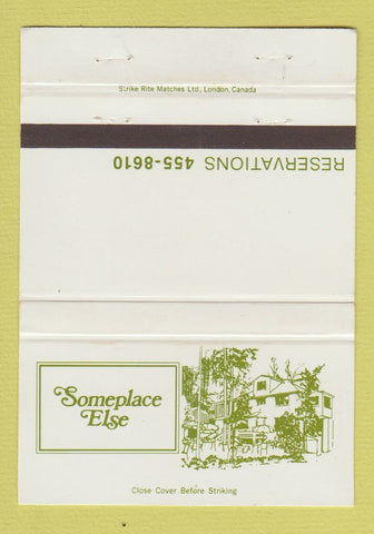 Matchbook Cover - Someplace Else Brampton ON 40 Strike