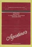 Matchbook Cover - Agostino's Restaurant Capistrano Beach CA 40 Strike