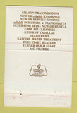 Matchbook Cover - Peninsular Diesel Allison Dearborn Saginaw MI 40 Strike