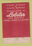 Matchbook Cover - Marta's Italian Restaurant New York City WEAR 40 Strike
