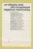 Matchbook Cover - Matchmaker Rail Freight trucking 40 Strike
