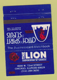 Matchbook Cover - Lion Corporation Chicago IL matches 40 Strike