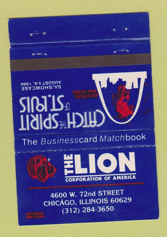 Matchbook Cover - Lion Corporation Chicago IL matches 40 Strike
