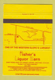 Matchbook Cover - Fisher's Liquor Barn Grand Junction Colorado 40 Strike