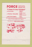 Matchbook Cover - Force Camping RV Trailers Memphis TN 40 Strike