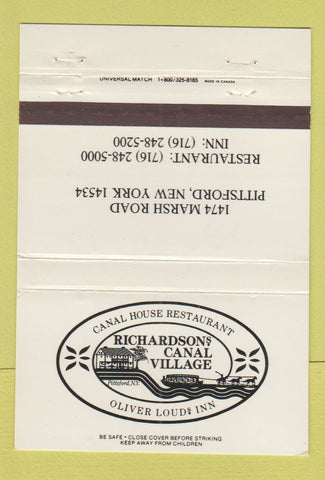 Matchbook Cover - Richardson's Canal Village Pittsford NY 40 Strike