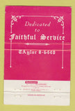 Matchbook Cover - Daly and Bartel Mortuary Anaheim CA 40 Strike