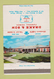 Matchbook Cover - Drake and Son Funeral Homes Chicago Park Ridge IL 40 Strike