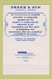 Matchbook Cover - Drake and Son Funeral Homes Chicago Park Ridge IL 40 Strike