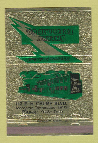 Matchbook Cover - Shelby Electric Memphis TN 40 Strike